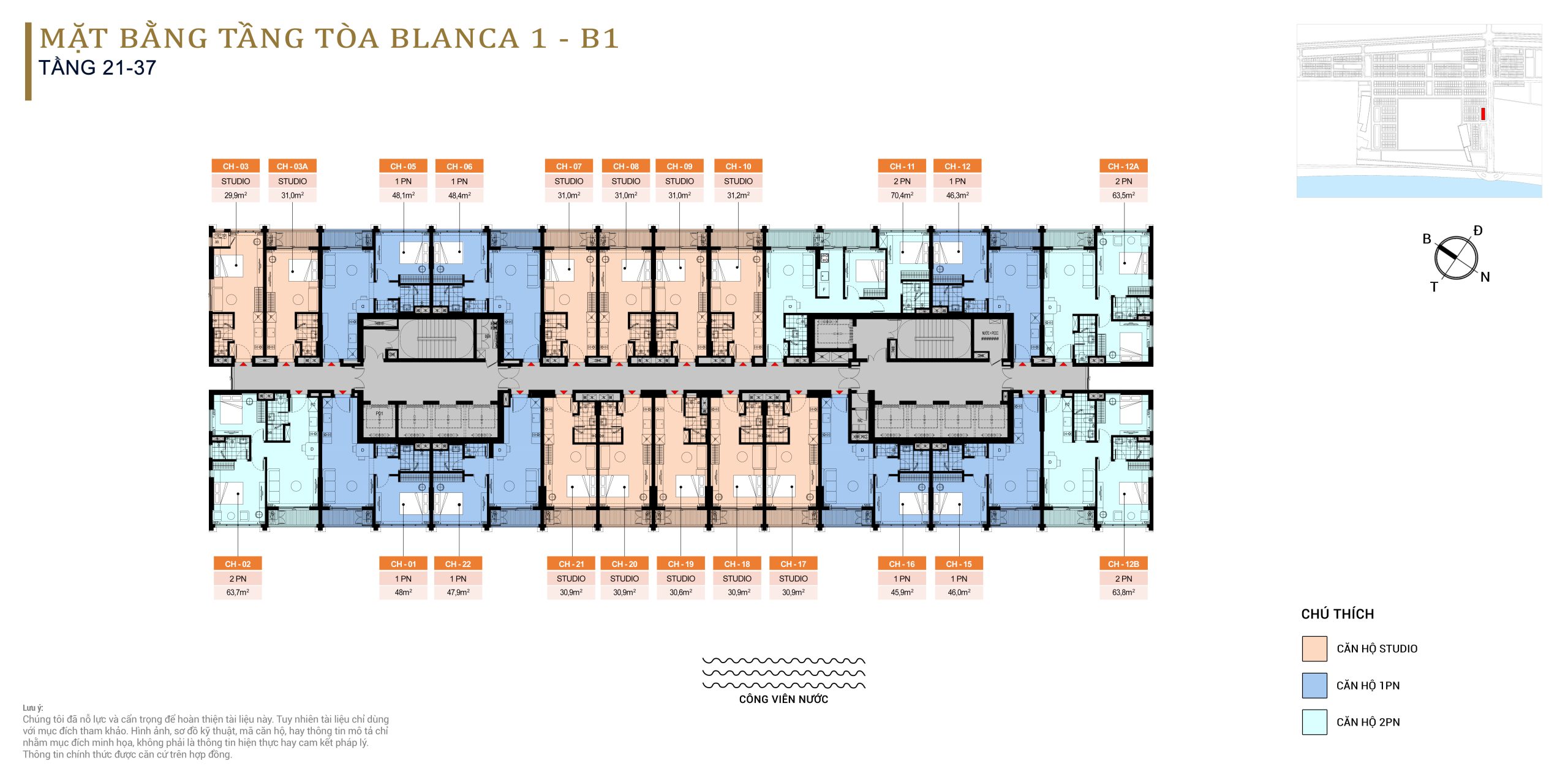 mat bang tang toa can ho blanca b1